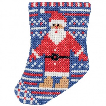 Носочек с Дедом Морозом Klart 8-394, цена 337 руб. - интернет-магазин Мадам Брошкина