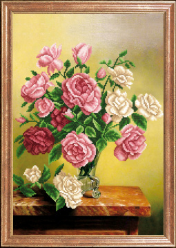 Розы деликатные Магия канвы КС-057, цена 472 руб. - интернет-магазин Мадам Брошкина