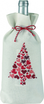 Новогодняя ёлка с сердцами Permin 79-5256, цена 1 337 руб. - интернет-магазин Мадам Брошкина