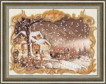 Снежный пейзаж Золотое руно РТ-119, цена 720 руб. - интернет-магазин Мадам Брошкина