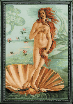 «Рождение Венеры» по мотивам картины С. Боттичелли Риолис 100-062, цена 5 833 руб. - интернет-магазин Мадам Брошкина