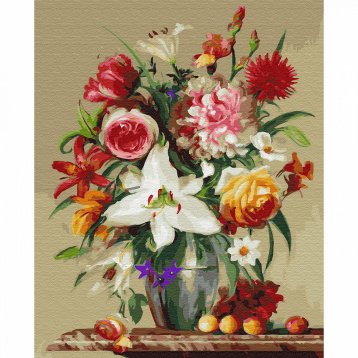 Бузин. Цветы и фрукты Molly KH0678, цена 989 руб. - интернет-магазин Мадам Брошкина
