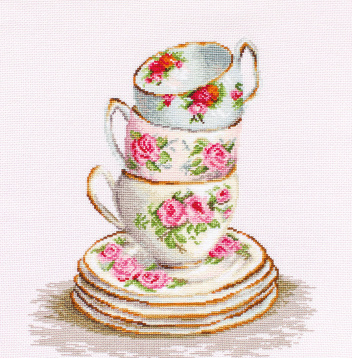 Три чайные чашки Luca-s BA2323, цена 1 851 руб. - интернет-магазин Мадам Брошкина