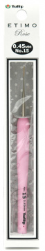 Крючок для вязания Tulip с ручкой ETIMO Rose 0,45мм Tulip TEL-15E, цена 1 499 руб. - интернет-магазин Мадам Брошкина