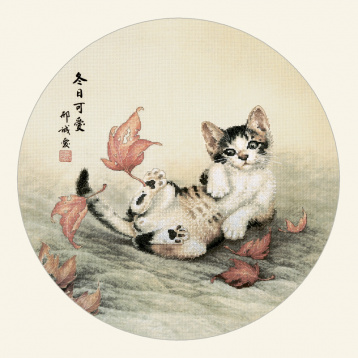 Играющий котенок Xiu Crafts 2032301, цена $41 - интернет-магазин Мадам Брошкина