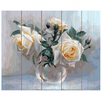 Бузин. Белые розы Molly KD0107, цена 1 488 руб. - интернет-магазин Мадам Брошкина