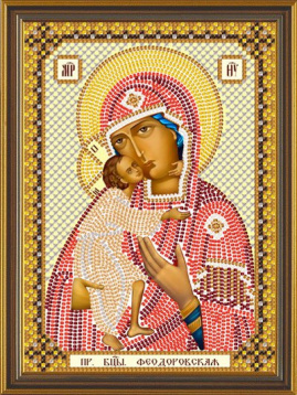 Богородица Феодоровская Nova Sloboda С6008, цена 972 руб. - интернет-магазин Мадам Брошкина