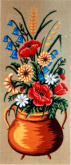 Канва жесткая с рисунком"Полевые цветы", 2 картинки Soulos 18.623
