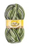 Пряжа Аделия Zena цв.86 салат,травяной,т.зеленый Adelia 1252574112