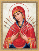 Богородица Семистрельная Алмазная живопись АЖ.4109