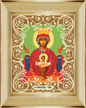Богородица Неупиваемая Чаша Божья коровка БК.0058, цена 187 руб. - интернет-магазин Мадам Брошкина