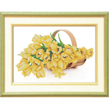 Желтые тюльпаны Конёк 9858, цена 405 руб. - интернет-магазин Мадам Брошкина