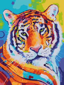 Оранжевый тигр Color kit CE244, цена 648 руб. - интернет-магазин Мадам Брошкина