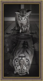 Тигр внутри Алмазная живопись АЖ.1771