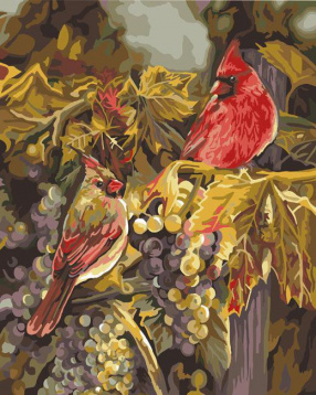 Птицы в винограде Plaid PLD-21758, цена 0 руб. - интернет-магазин Мадам Брошкина