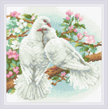 Белые голуби Риолис АМ0058, цена 1 962 руб. - интернет-магазин Мадам Брошкина