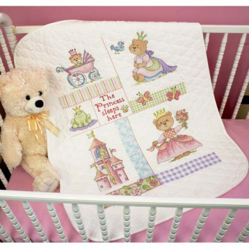 Одеяльце Маленькая принцесса Dimensions 73424, цена 4 267 руб. - интернет-магазин Мадам Брошкина
