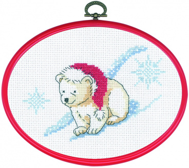 Белый медведь Permin 92-5644, цена €8 - интернет-магазин Мадам Брошкина