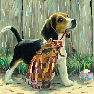 Игривый щенок Абрис Арт АВС-462, цена 263 руб. - интернет-магазин Мадам Брошкина