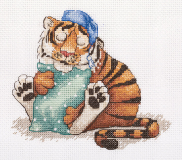 Сонный тигр Klart 8-438, цена 548 руб. - интернет-магазин Мадам Брошкина