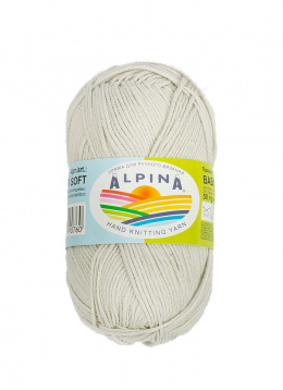 Пряжа Альпина Baby Super Soft цв.03 св.серый Пряжа 67757772014, цена 1 696 руб. - интернет-магазин Мадам Брошкина