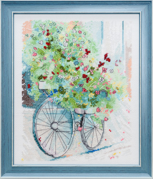 Цветочный велосипед Ажур 0023, цена 889 руб. - интернет-магазин Мадам Брошкина