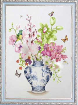 Букет из орхидей Конёк 8452, цена 405 руб. - интернет-магазин Мадам Брошкина