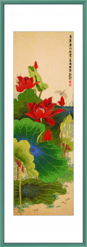 Красный лотос Xiu crafts 280126, цена 5 286 руб. - интернет-магазин Мадам Брошкина