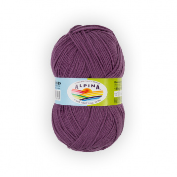 Пряжа Альпина Vera цв.45 фиолетовый Alpina 52204959542, цена 1 646 руб. - интернет-магазин Мадам Брошкина