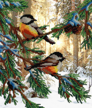 Птички в лесу М.П. Студия БГ-233, цена 1 145 руб. - интернет-магазин Мадам Брошкина