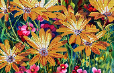 Таинственное цветение Картины Бисером S-036, цена 726 руб. - интернет-магазин Мадам Брошкина