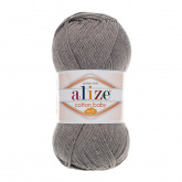 Пряжа Ализе Cotton Baby Soft цв.197 т.серый меланж Alize COT.SB.197