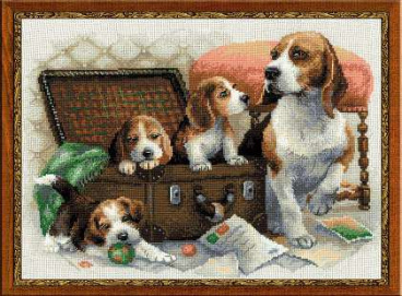 Собачье семейство Риолис 1328, цена 1 491 руб. - интернет-магазин Мадам Брошкина