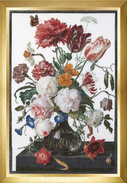 Цветы в стеклянной вазе Thea Gouverneur 785A, цена 12 140 руб. - интернет-магазин Мадам Брошкина