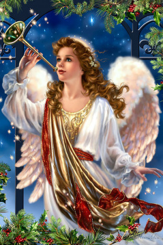 Рождественский ангел Алмазное хобби Ah19571, цена 2 207 руб. - интернет-магазин Мадам Брошкина