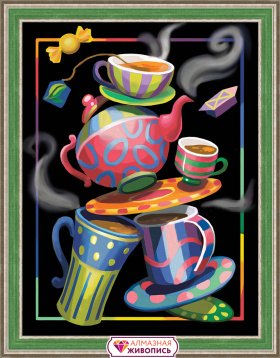 Чайная фантазия Алмазная живопись АЖ.1581, цена 1 518 руб. - интернет-магазин Мадам Брошкина