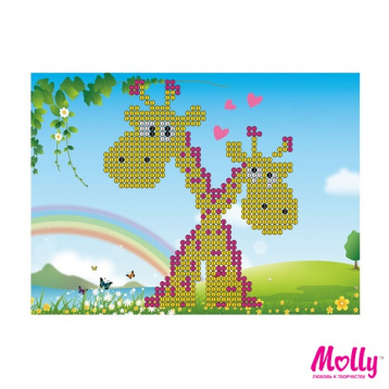 Два жирафа Molly MX102, цена 398 руб. - интернет-магазин Мадам Брошкина