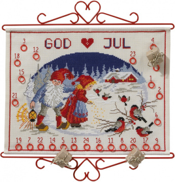 Рождественский календарь Permin 34-7807, цена 3 385 руб. - интернет-магазин Мадам Брошкина