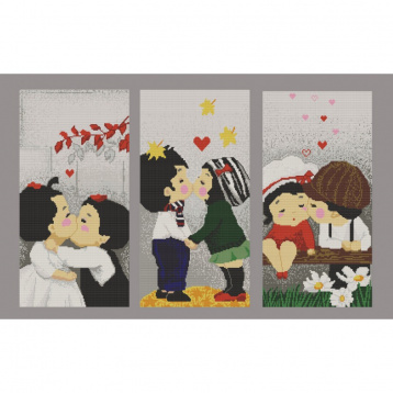 Любовь (триптих) Конёк 9643, цена 767 руб. - интернет-магазин Мадам Брошкина