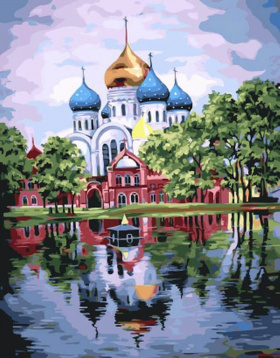 Николо-Угрешский монастырь Цветной GX22071, цена 1 117 руб. - интернет-магазин Мадам Брошкина