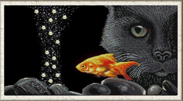 Кот и золотая рыбка Конёк 1332, цена 391 руб. - интернет-магазин Мадам Брошкина