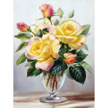 Чайные розы Molly KM0733, цена 401 руб. - интернет-магазин Мадам Брошкина