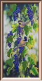 Птицы на синем винограде Астрея Арт АСТ.53100