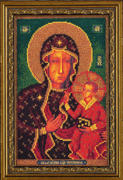 Ченстоховская Богородица Кроше В-194, цена 1 475 руб. - интернет-магазин Мадам Брошкина