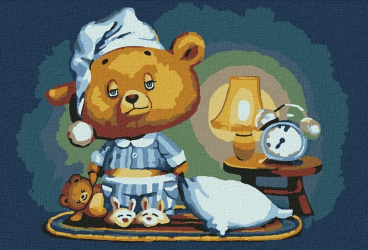 Сонный медвежонок Molly KHM0081, цена 640 руб. - интернет-магазин Мадам Брошкина
