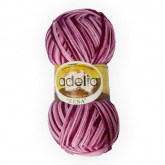 Пряжа Аделия Zena цв.71 св.розовый-т.розовый-фиолетовый Adelia 1252571552
