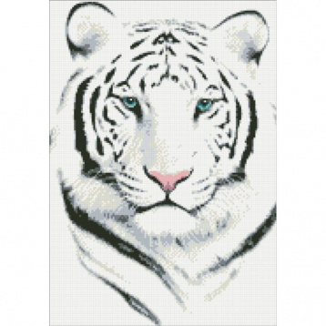 Белый тигр Паутинка М306, цена 1 275 руб. - интернет-магазин Мадам Брошкина