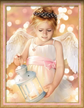 Ангел с фонариком Алмазная живопись АЖ.1780, цена 1 518 руб. - интернет-магазин Мадам Брошкина