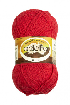 Пряжа Аделия Kiss цв.14 красный Пряжа 68348334054, цена 1 395 руб. - интернет-магазин Мадам Брошкина