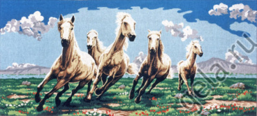 Табун белых лошадей Soulos B.925, цена 3 209 руб. - интернет-магазин Мадам Брошкина